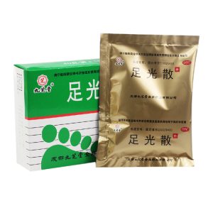 【九芝堂】足光散 价格¥8.00 购买药店北京美信康年大药房 适应症清热燥湿，杀虫敛汗。用于湿热下注所致的角化型手足癣及臭汗症